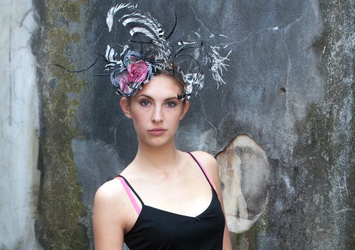 Headpiece by Lomax & Skinner. Modelled by Haisa. Image by Katie Van Dyck