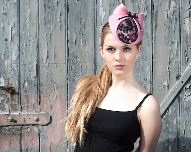 Pink cocktail hat by Lomax & Skinner. Image by Kaie Vandyck